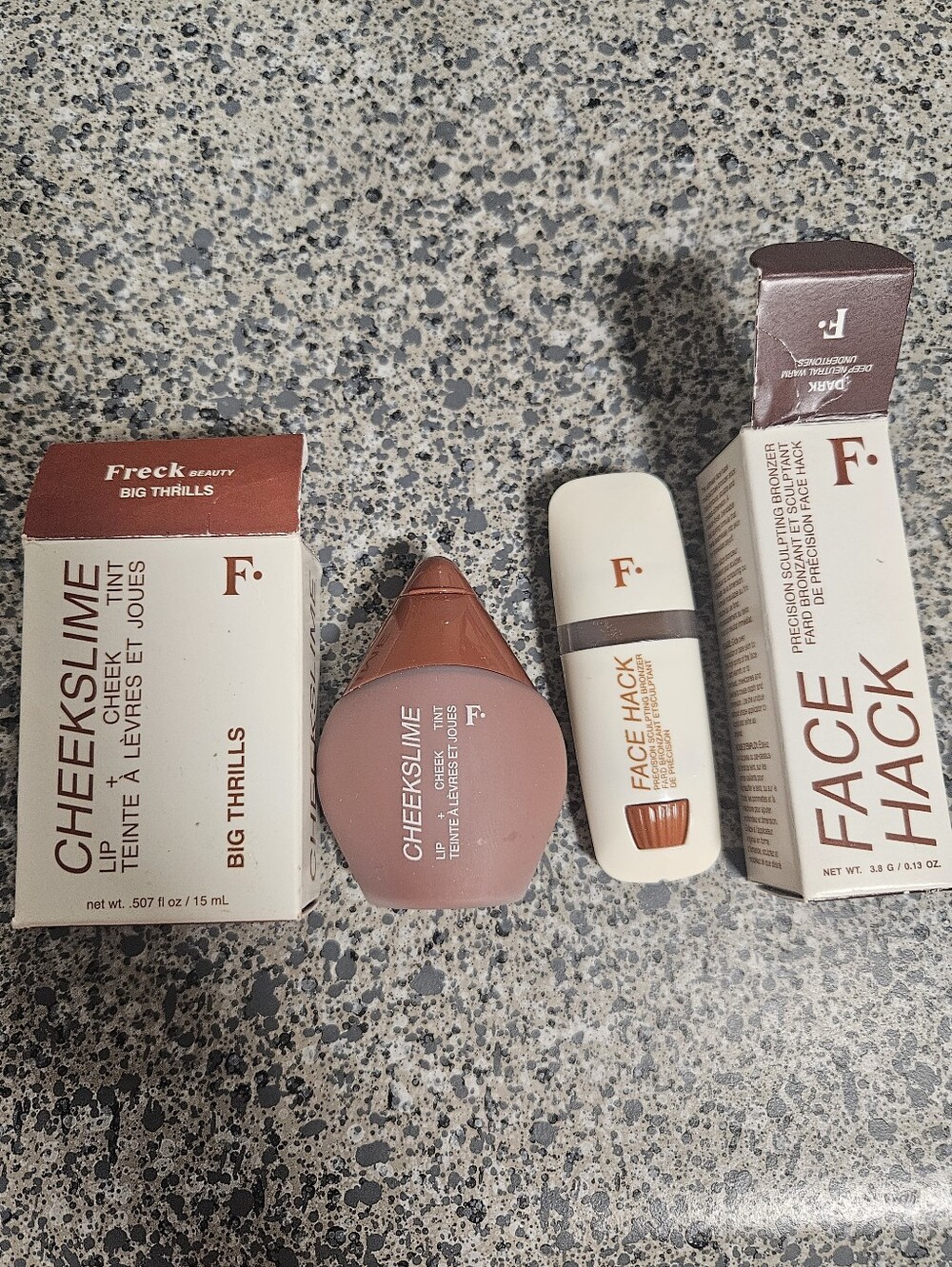NWT Freck Beauty Cheek Slim Lip/Cheek Tint And Face Hack Bronzer